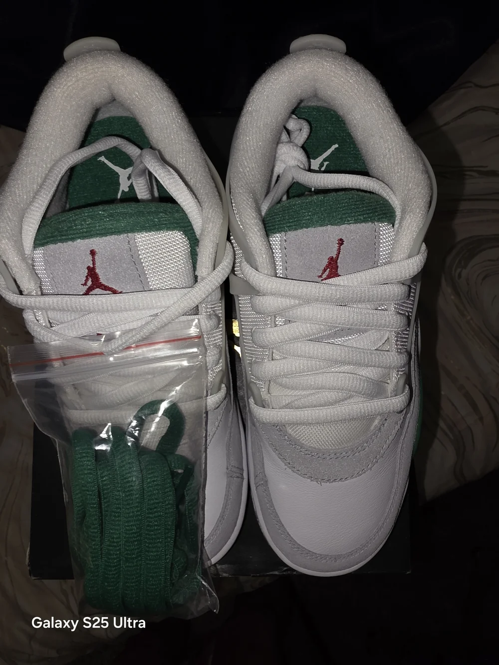 Jordan Air Jordan 4 RM (GS) White Pine Green & Grey. New In Box. Size 4.5/6W